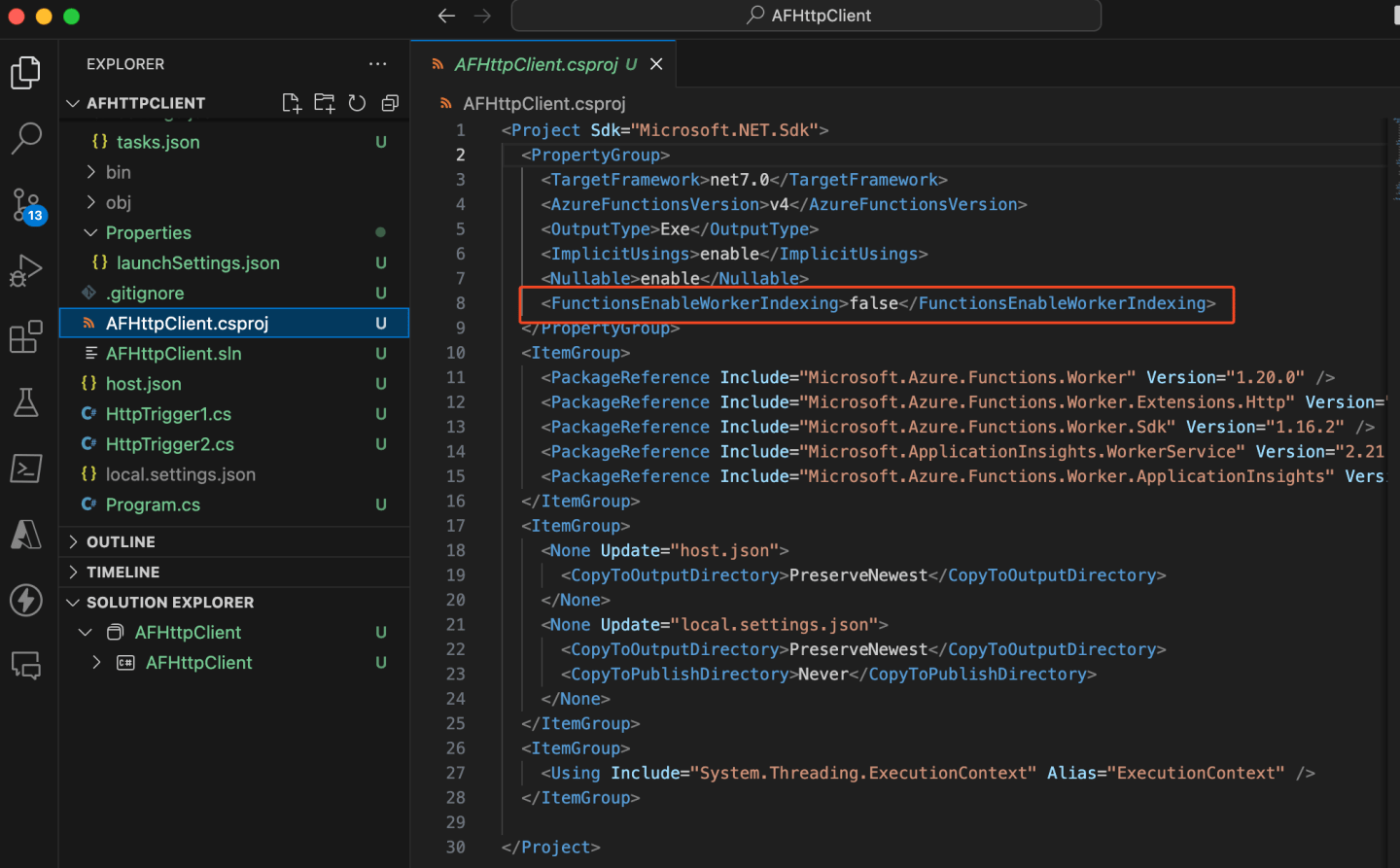 Azure Functions: .NET 7 and .NET 8 local debugging bug on Visual Studio ...