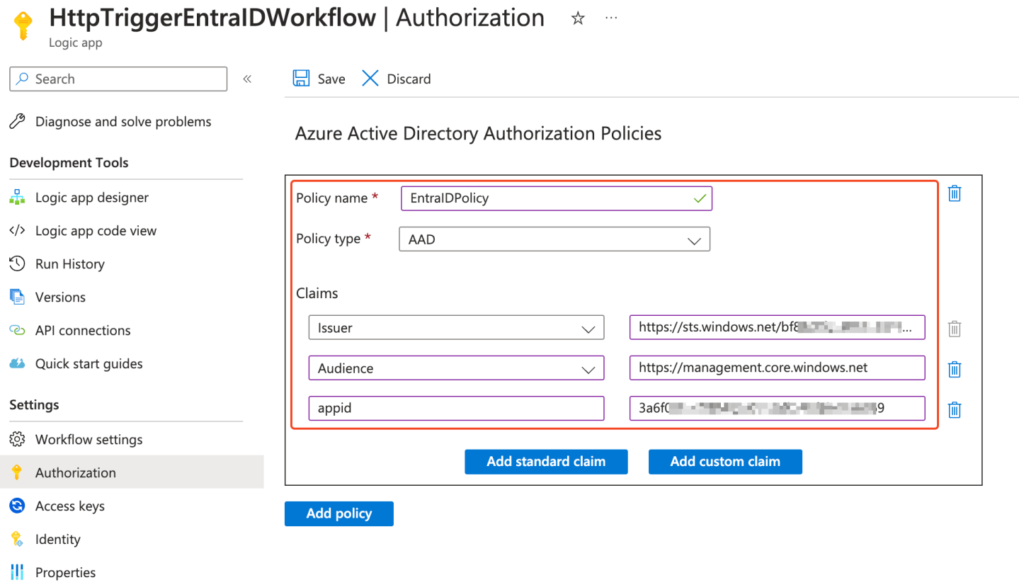 Azure Logic Apps: securing HTTP Triggers with Microsoft Entra ID ...