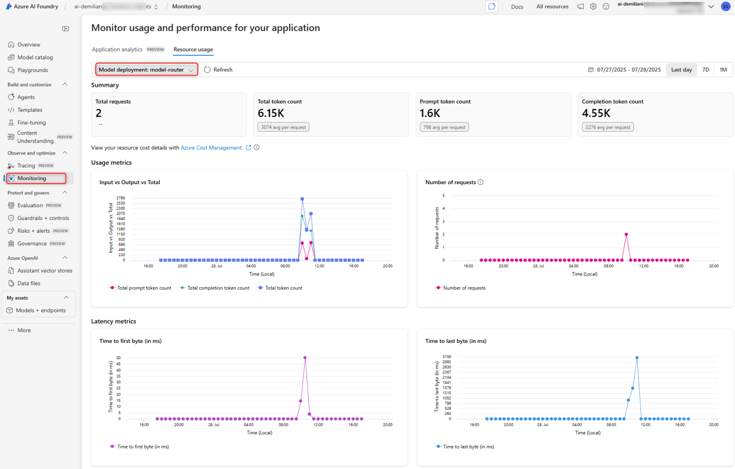 Azure Purple Router Using Azure AI Foundry Model Router in your AI projects. – Stefano ...